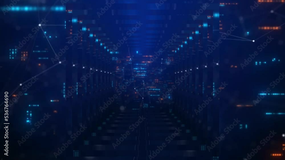 blue background moves indefinitely. cool