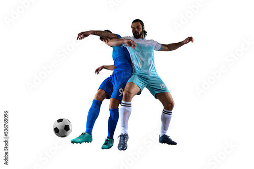 Soccer players action during a football game © alphaspirit
