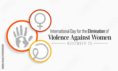 International Day for the Elimination of Violence against Women is observed every year on November 25 all across the world. Vector illustration