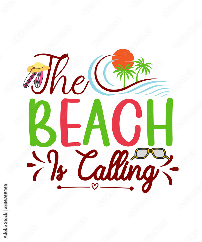 Summer Beach Bundle SVG, Beach Svg Png Bundle, Summertime, Funny Beach ...
