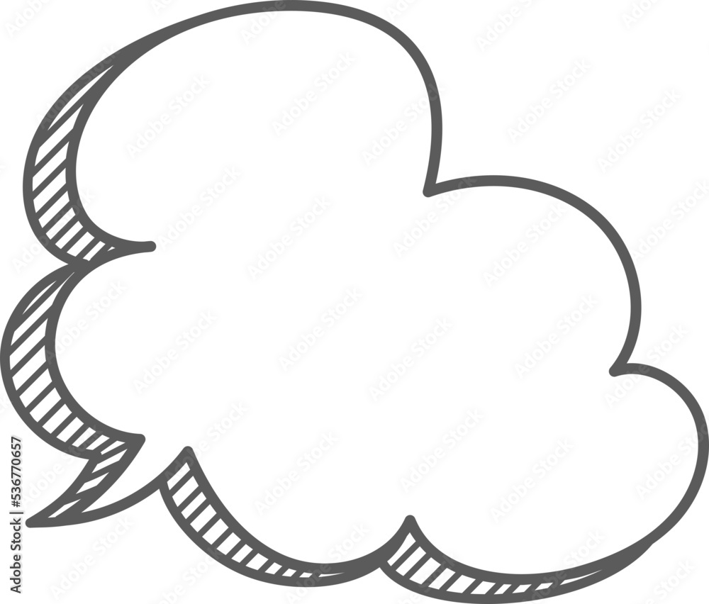 doodle speech symbol