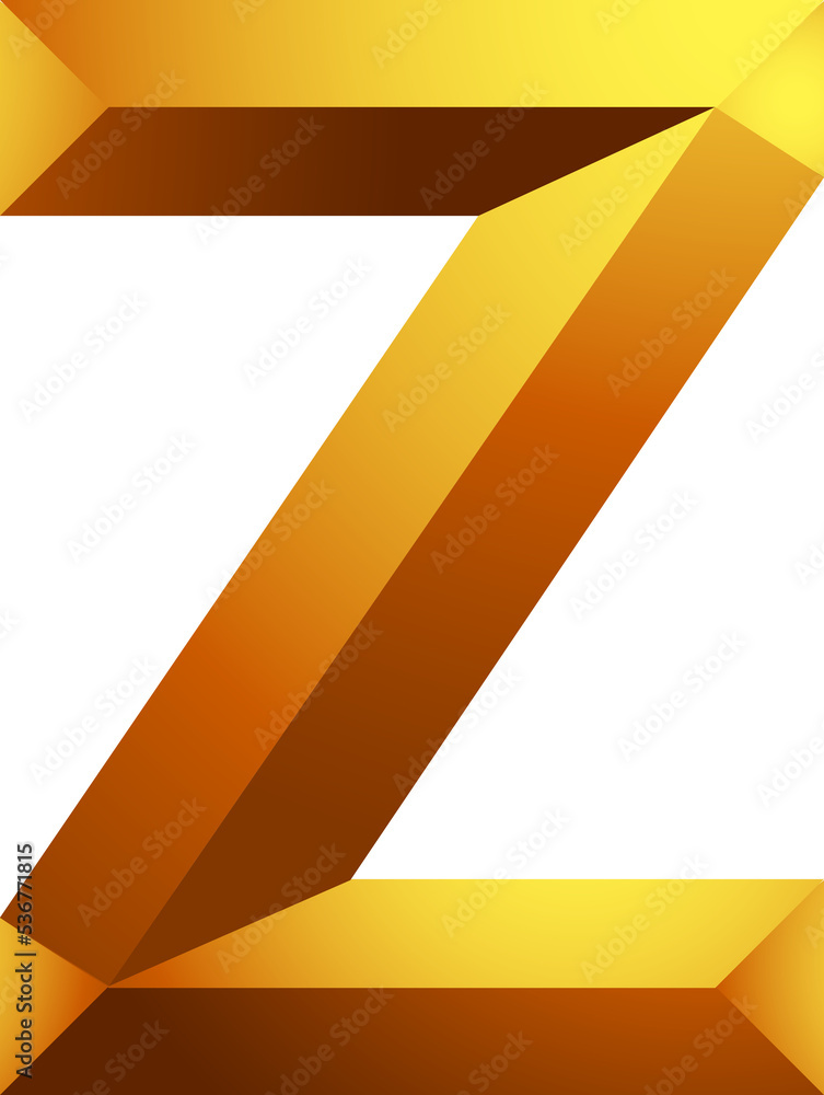 Alphabet gold colour style Alphabet gold colour style