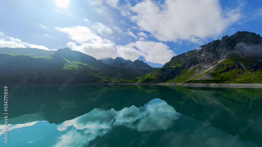 Timelapse of the Lünersee in the Austrian Alps. Timelapse of the Lünersee in the Austrian Alps.