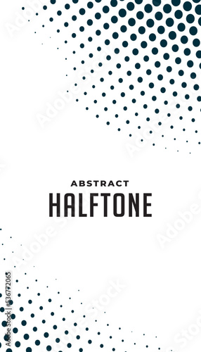 vertical halftone black banner design