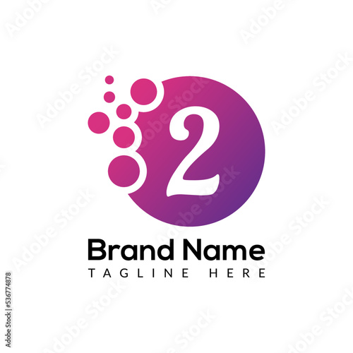 Abstract 2 letter modern initial logo design