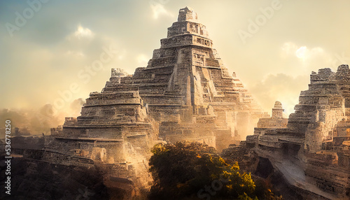 Ancient Mayan pyramids