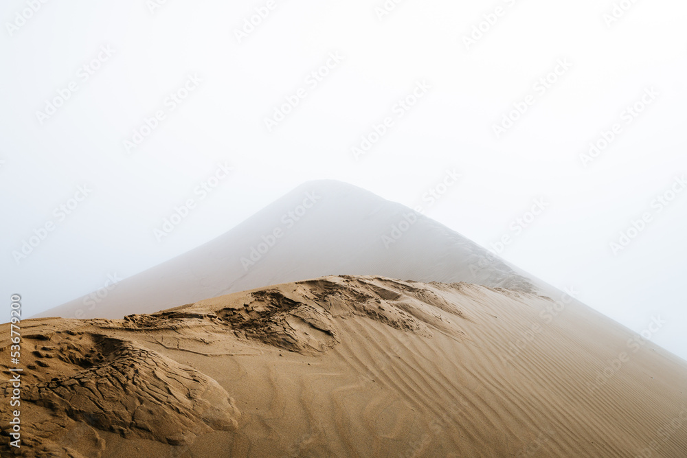 pattern shapes of desert sand dunes