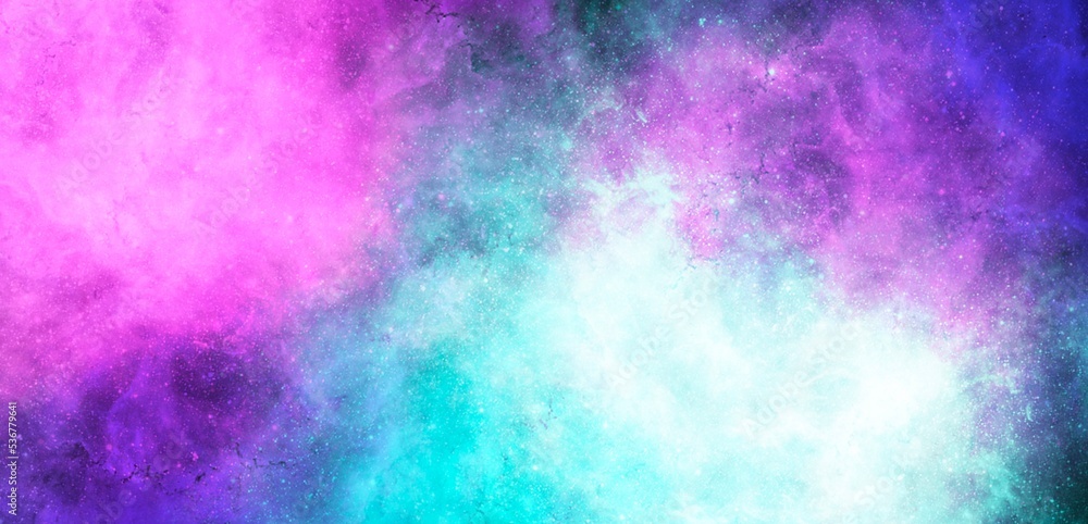 Sweet punch nebula galaxy space art background