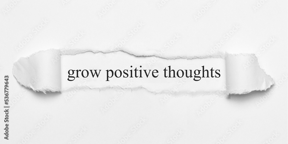 Fototapeta premium grow positive thoughts 