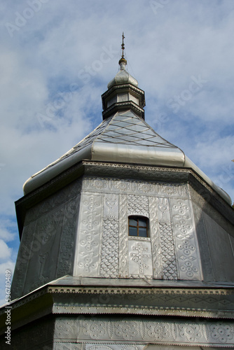 Eastern Orthodox church architecture in Nyzhnii Verbizh near Kolomyia, Ivano-Frankivsk Oblast, Ukraine. UNESCO photo