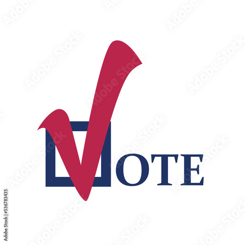 Text design concept VOTE. Voting in America. Template Elections icons. Vote label. EPS10 vector.