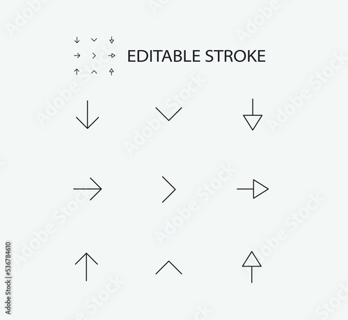 Simple Set of Arrow Related Vector Line Icons. Contains such Icons as Arrows and more. Editable Stroke. 72x72 Pixel Perfect.