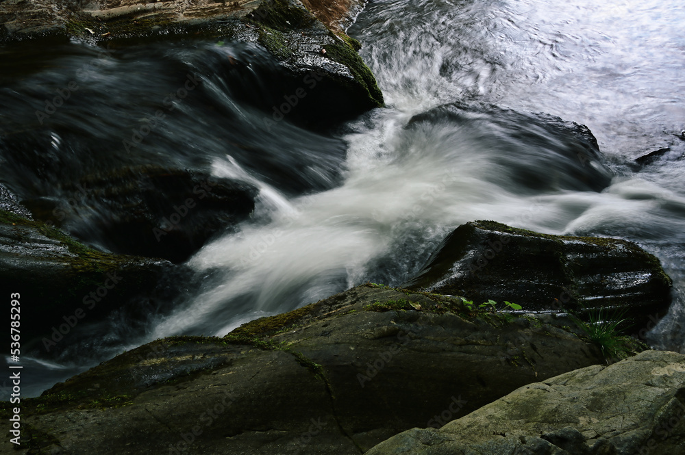 water flowing over rocks in the mountains of north Macedonia water flowing over rocks in the mountains of north Macedonia