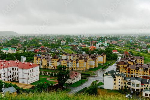 Tabolsk  Russia - June 13  2022  View of the city of Tobolsk from the Tobolsk Kremlin on Alafei Hill