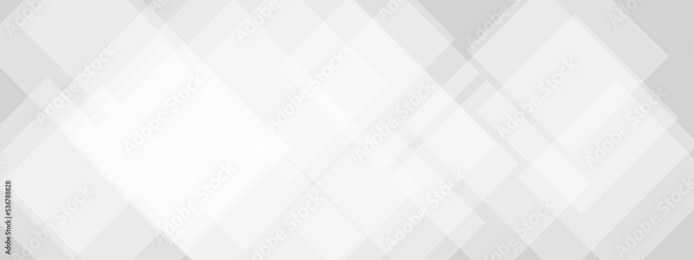 Abstract white and grey geometric overlapping square pattern, design of technology background with shadow. Vector illustration. You can use for add, poster, design artwork, template, banner, wallpaper Abstract white and grey geometric overlapping square pattern, design of technology background with shadow. Vector illustration. You can use for add, poster, design artwork, template, banner, wallpaper
