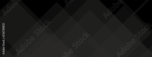 Abstract  black geometric overlapping square pattern  design of technology background with shadow. Vector illustration. You can use for add  poster  design artwork  template  banner  wallpaper