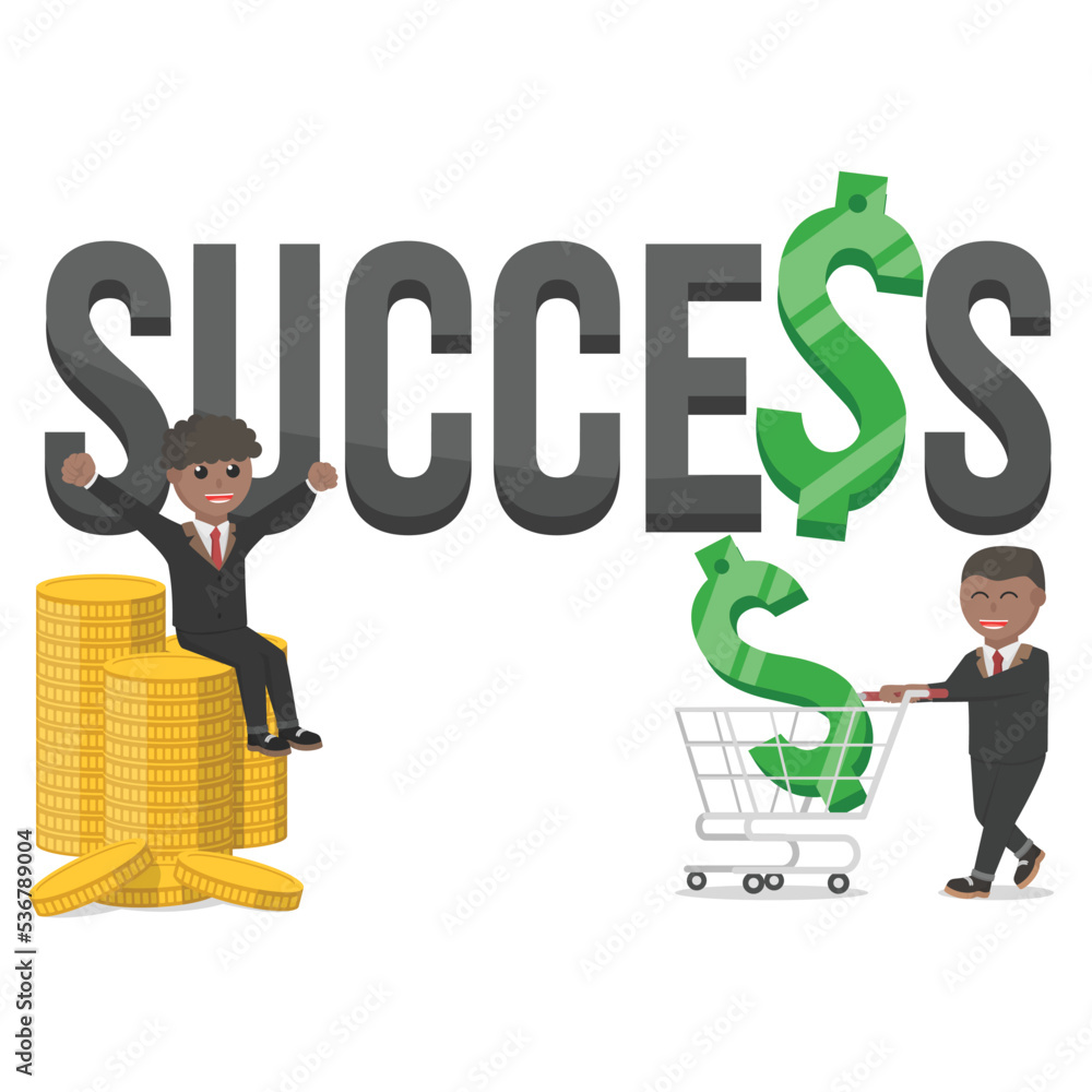 business african success people with text business african success people with text