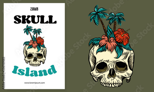 SKULL ISLAND POSTER FLYERS ILLUSTRATION