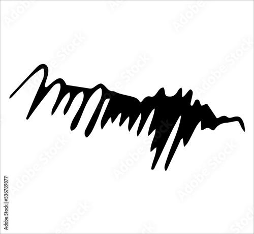 Scribbles, convolutions, a curved line.Vector hand-drawn. Clipart, template, sketch.