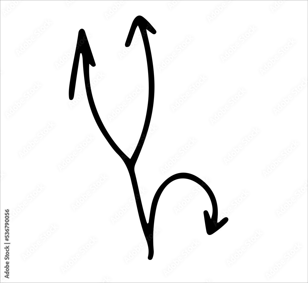 A set of arrows, pointers, directions. Black and white sketch, logo, clipart, icon, icon, template. Isolated object on a white background. Vector image. A set of arrows, pointers, directions. Black and white sketch, logo, clipart, icon, icon, template. Isolated object on a white background. Vector image.