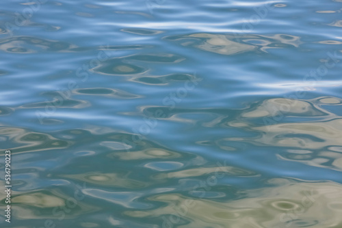 Slightly wavy water creates natural background