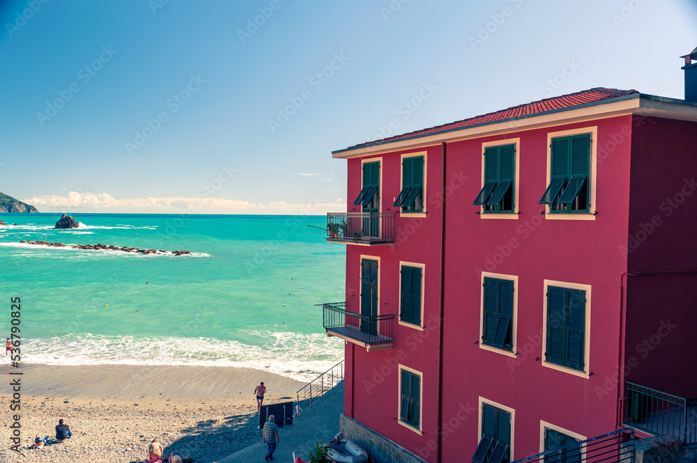 Fototapeta premium paesaggio spiaggia 5 terre