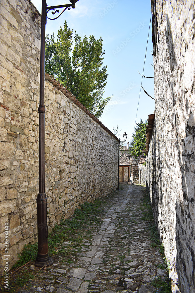 Street in the old town of Berat