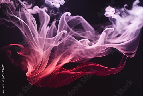 Illustration of a colorful abstract cloud of smoke for wallpapers