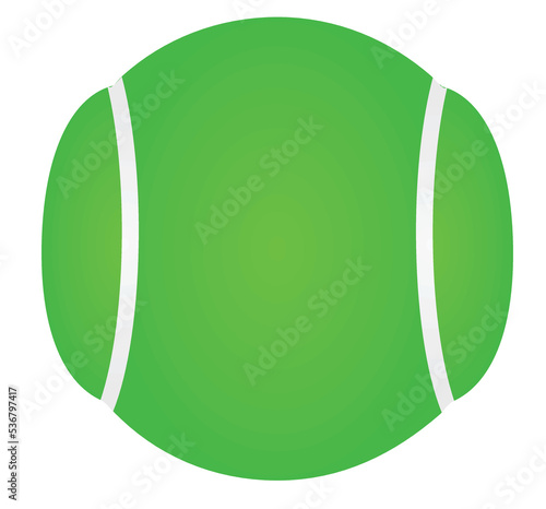 Tennis ball isolated. vector illustration