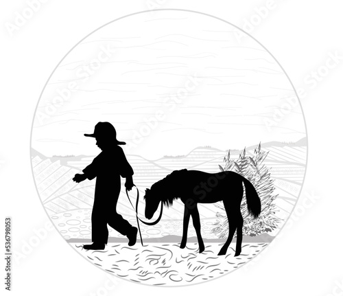 boy and foal