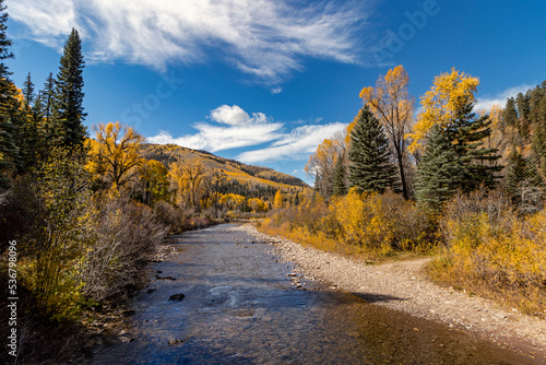 Fall Time On The Dolores River Near Dolores Colorado