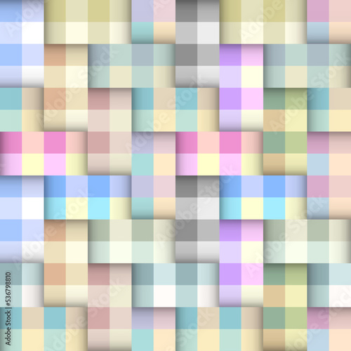 Patchwork textile pattern. Seamless quilting design background.