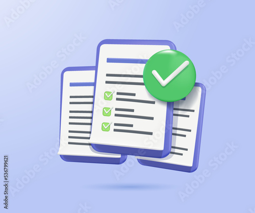 3d documents clipboard task management todo checklist, efficient work on project plan finances, education or medical