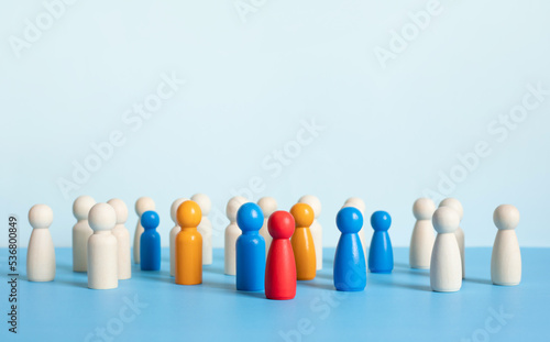 Social cooperation or community management.business team and leadership concepts