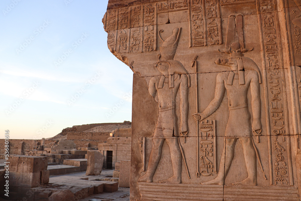 Amazing carvings at Kom Ombo temple 
