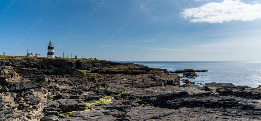 landscape of Hook Head and the historic lighthouse County Wexford