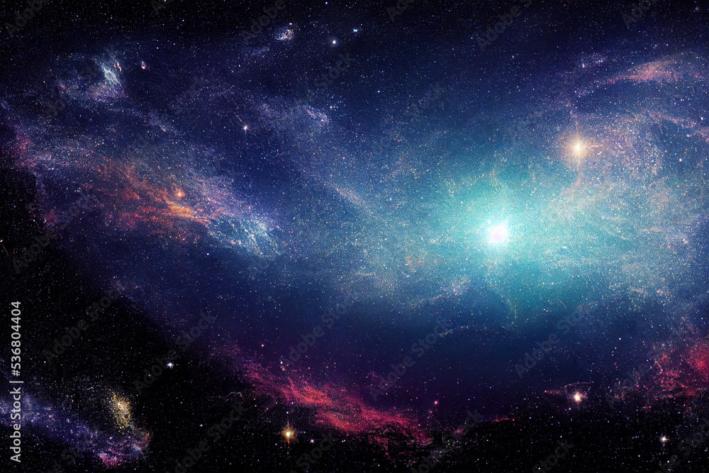 Obraz premium space galaxy background