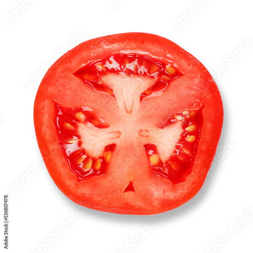 ripe sliced ​​tomato