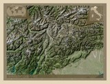 Trentino-Alto Adige, Italy. High-res satellite. Major cities