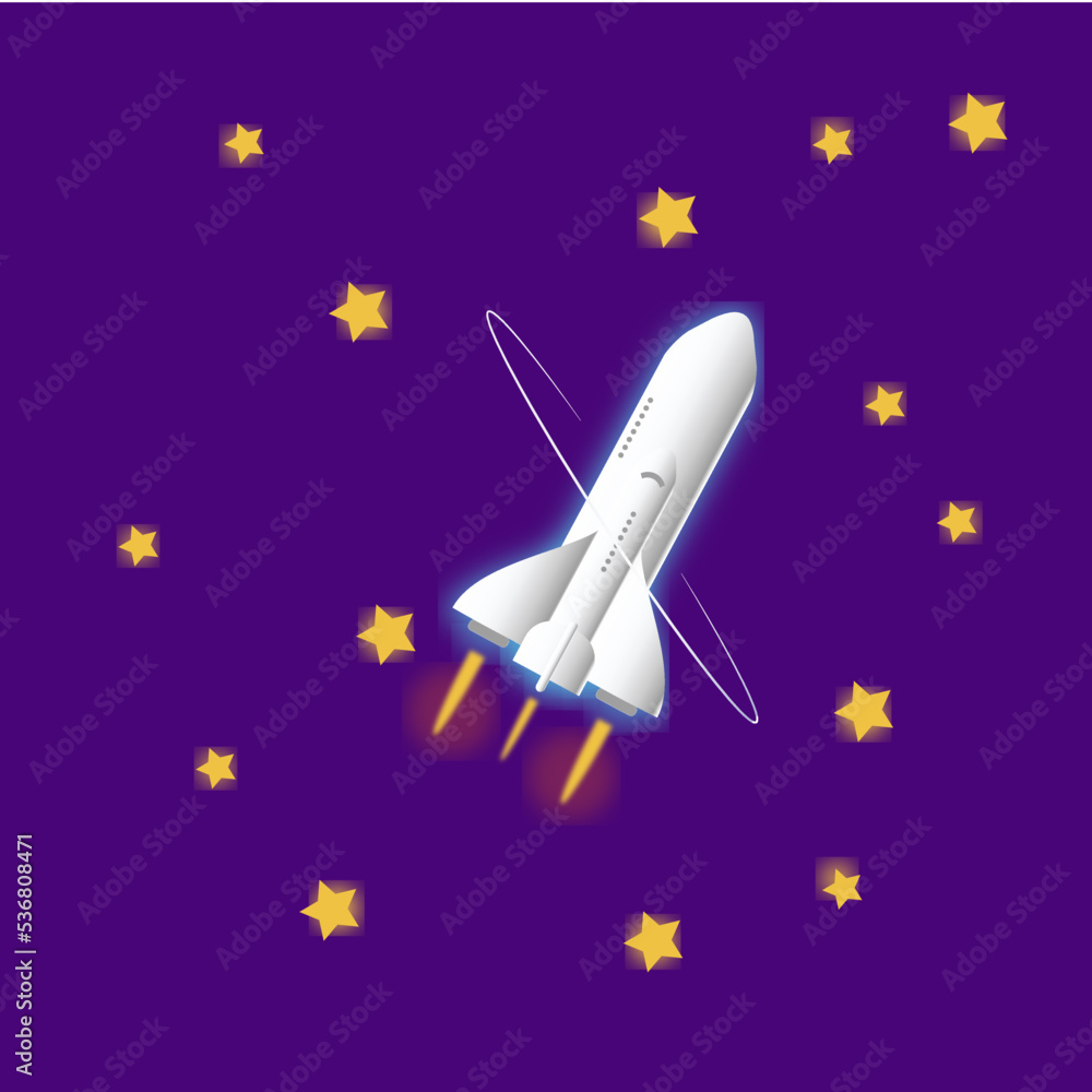 rocket in space rocket in space