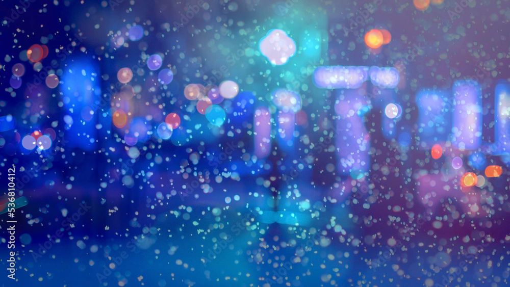 Cold winter Christmas and New Year background. Winter Bokeh Background Cold winter Christmas and New Year background. Winter Bokeh Background
