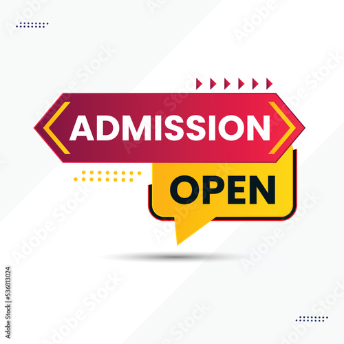 admission open banner for social media post template