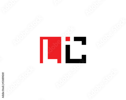 Simple LIC Logo Design Concept Elegant Style Vector Illustration. photo