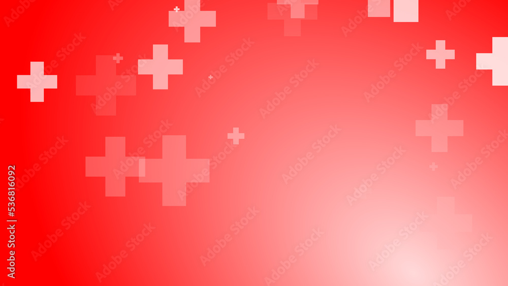 Medical health red cross pattern healthcare background.