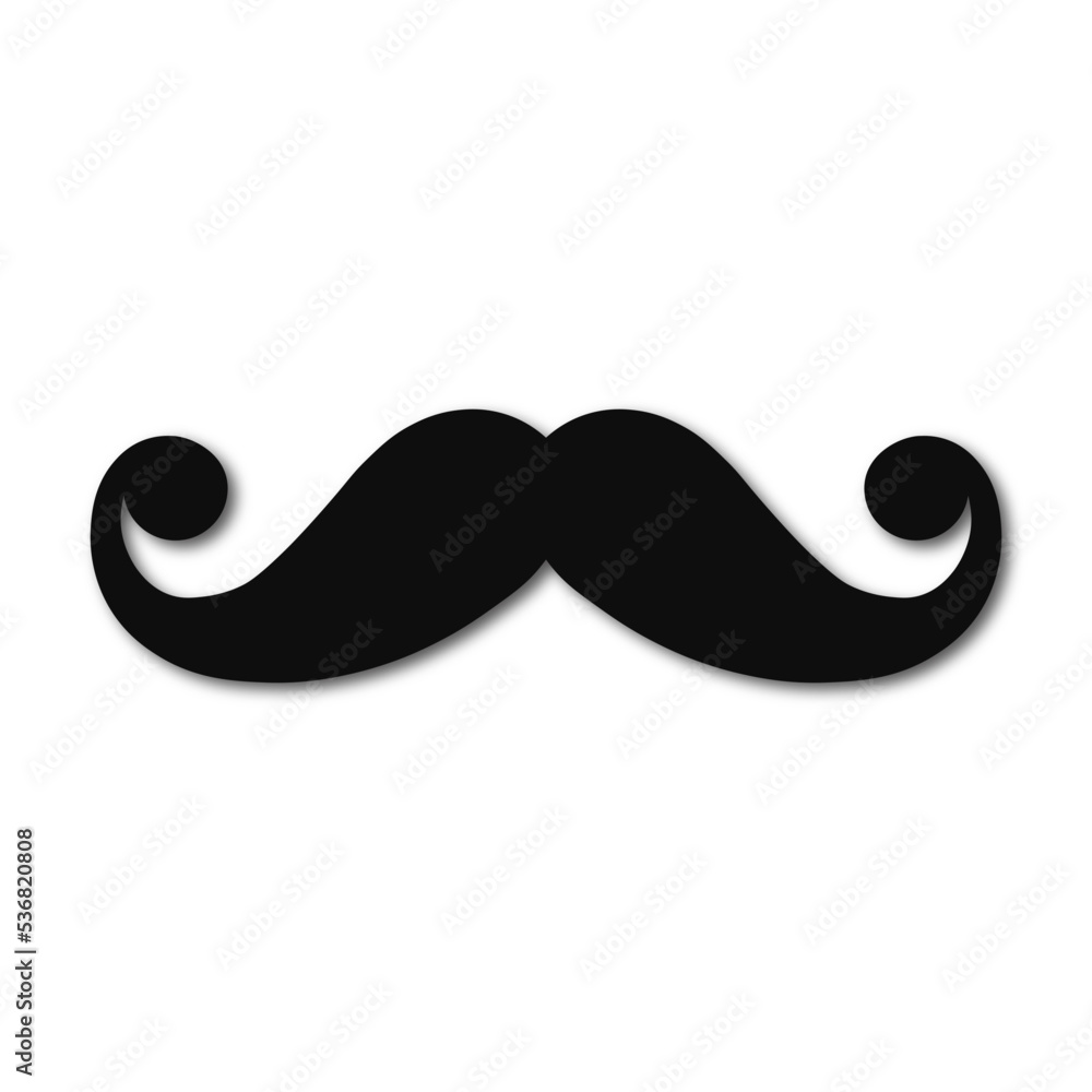 Mustache icon isolated on white background. Mustache icon isolated on white background.