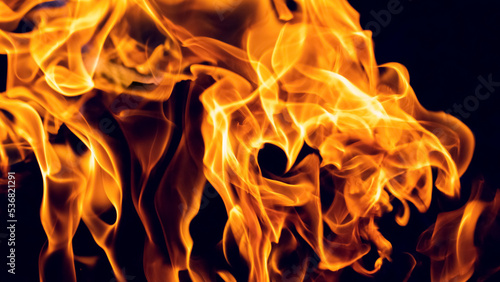 Fire blaze. Abstract blaze  fire on a black background  flame texture for banner  background and textured
