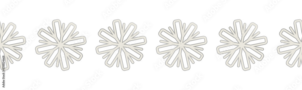 Snowflake brush. Seamless border. PNG transparency. Vector illustration. For greeting card, invitation, tag. Hand drawn. Snowflake brush. Seamless border. PNG transparency. Vector illustration. For greeting card, invitation, tag. Hand drawn.