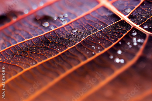 
Autumn Texture closeup of Leaf & leaves, beautiful Aabtract organic nature photo, lo fi and soft focus , short depth of field, great background or cover