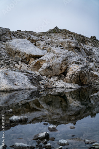 Reflective lake on Folgefonna © aaron