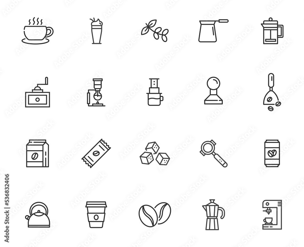 Coffee drink bottle line icon set. Coffee vector icon tea juice or milk symbol. Coffee drink bottle line icon set. Coffee vector icon tea juice or milk symbol.